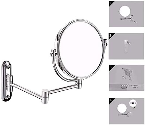 2-in-1 Aluminum Makeup Mirror
