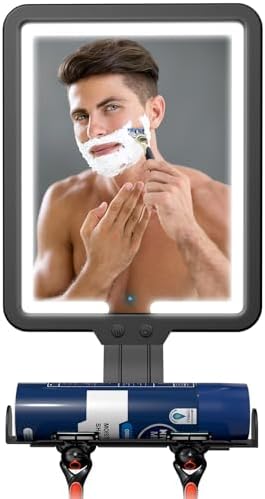 Preheat Digital Folding Mirror for Efficient Shaving