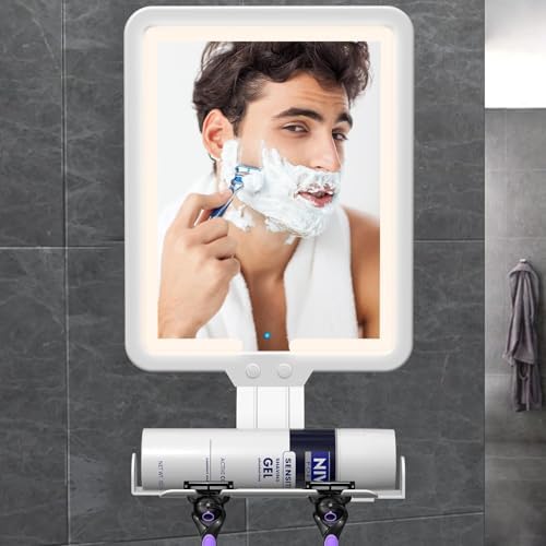 Heated Anti-Fog Shower Mirror for Shavers