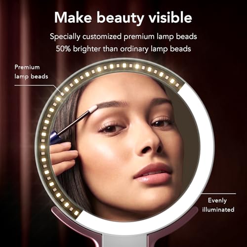 LitBear Rechargeable Dual-Sided Makeup Mirror