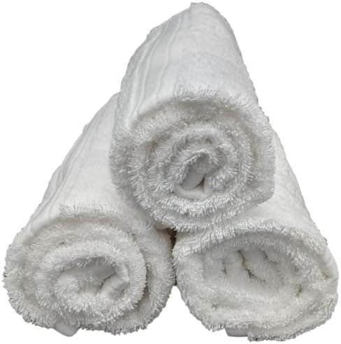 Marquis Mills Set of 2 20x32 White Hand Towels Luxurious Supima Cotton