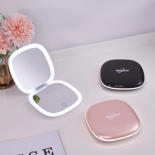 Compact LED Magnifying Mirror - Make-up Travel Tool