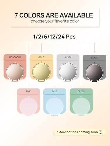 Stylish Double-Sided Rose Gold Compact Makeup Mirror