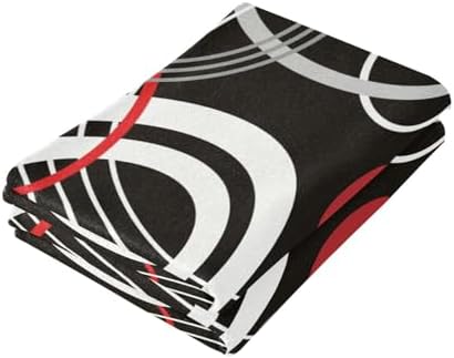 Geometric Retro Hand Towels Set