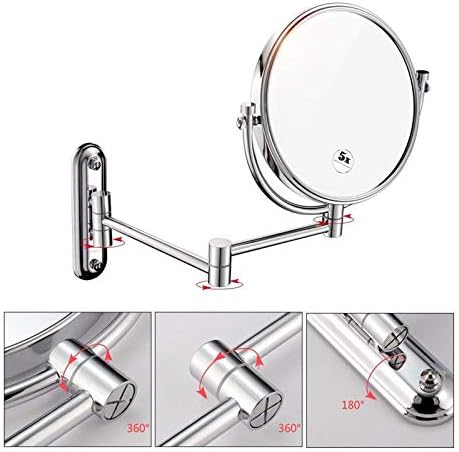 2-in-1 Aluminum Makeup Mirror