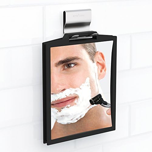 Better Living Double-Sided Shower Mirror 3X Magnification Black