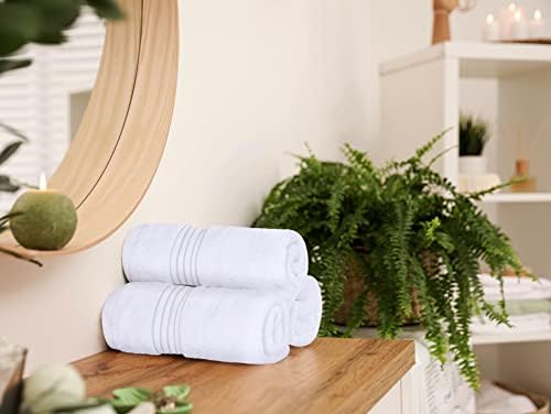 Utopia Towels 6 Piece Premium Hand Towels Set White