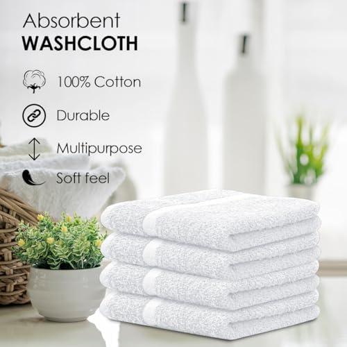 Avalon 12x12 Washcloths - 60 Count