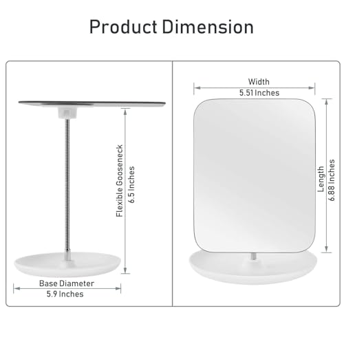 Adjustable Gooseneck Makeup Mirror