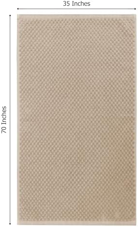 Luxury Euro Spa Bath Towels Set - 2 x 35x70 Waffle Weave Cotton Towels
