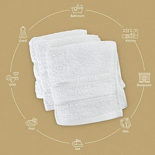 Utopia Towels - 12 Pack Viscose Luxury Wash Cloths Set 12 x 12 Inches