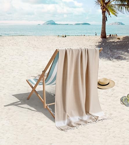 Sleek Lightweight Quick-Dry Sand-Free Beach Towels 2-Pack for Adults