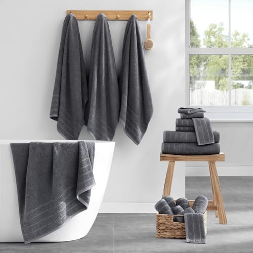 Casa Platino Bath Towels Set 18-Piece Premium Cotton Set