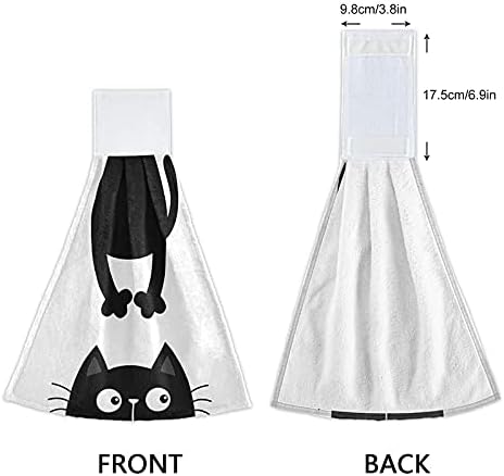 Fun Furry Black Cat Kitchen Towels