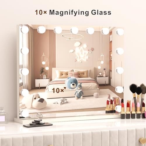 10x Magnification Makeup Mirror with 3 Lighting Modes