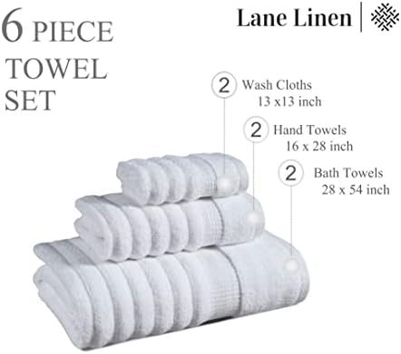 Luxury 100 Cotton Bath Towels Set - Soft Absorbent Eco-Friendly
