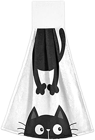 Fun Furry Black Cat Kitchen Towels