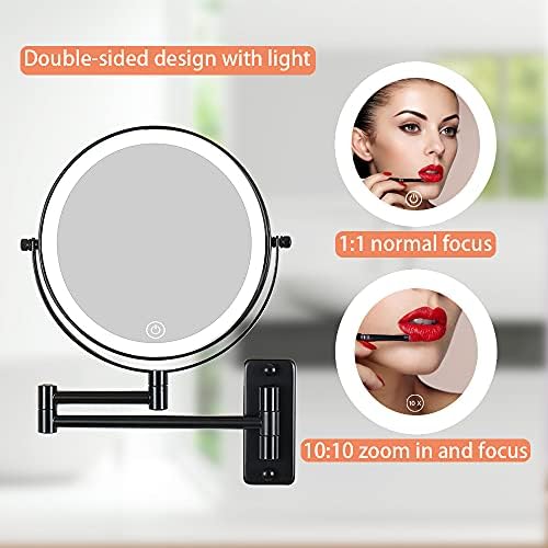 LANSI 10X Rechargeable Magnifying Beauty Mirror