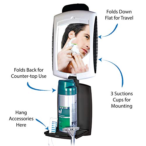 Zadro ZFogless Travel Shower Shaving Mens Grooming Mirror