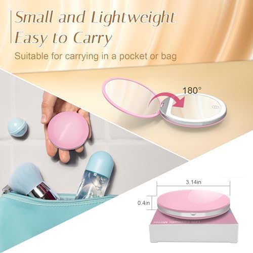 Compact Mirror with Light