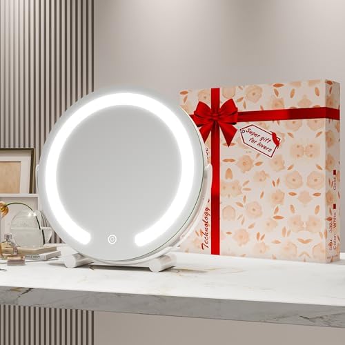 Stylish 360-Degree LED Makeup Mirror with Smart Lights