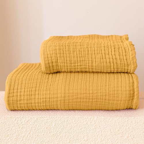 Viva Maison Muslin Towels Luxury Fast-Drying Thin Bath Towels
