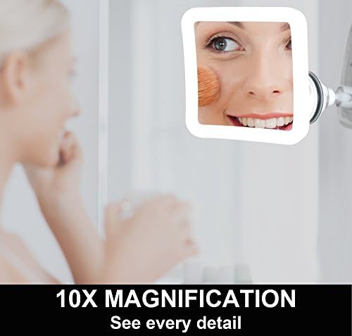Fancii 10X Magnifying Lighted Makeup Mirror