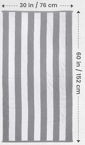 Utopia 4-Piece Cabana Beach Towels 30x60 inches