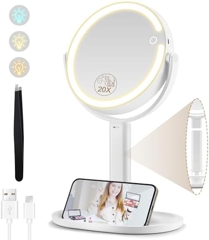 Perfect makeup mirror with stunning lights and magnification
