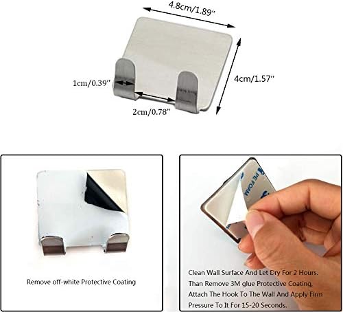 Fogless Shower Mirror with Chrome Hook