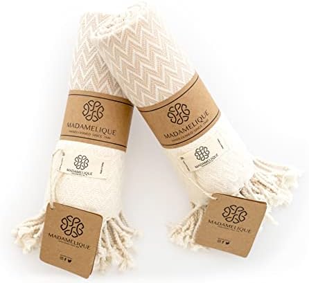 Vibrant Madamelique Hand Towels - Premium 100 Organic Cotton Set