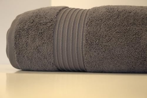 Luxurious Over-the-Counter Cotton Bath Sheet Anthracite 35x70 inches