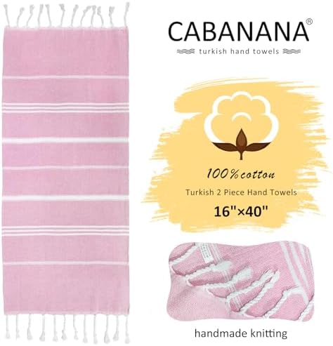Exquisite 16x40 Turkish Hand Towels Quick Dry Absorbent for Home Bathroom