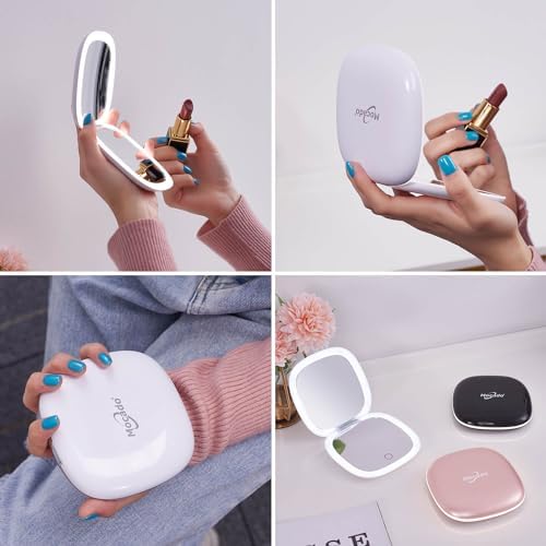 Compact LED Magnifying Mirror - Make-up Travel Tool