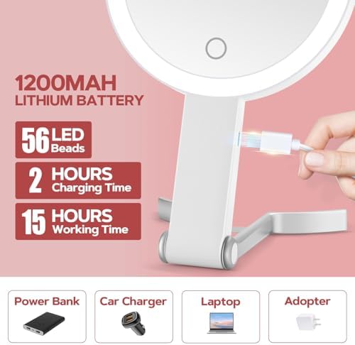 30x Magnifying Vanity Mirror Travel Makeup Mirror