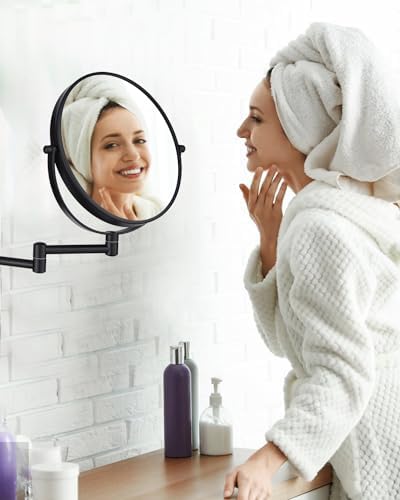 Premium 360 Swivel Makeup Mirror - Double Sided Magnifying Mirror