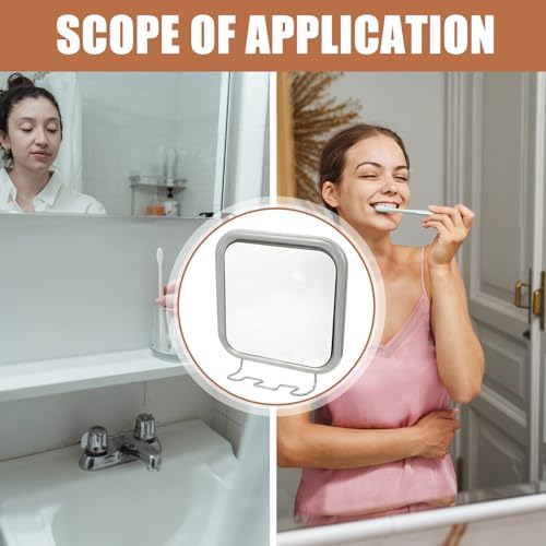 Nolitoys Portable Fogless Shower Mirror with suction cups