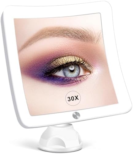 30X Lifelike Magnifying Mirror with Lights