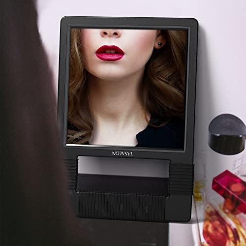 TASALON Unbreakable Hand Mirror with Handle Black