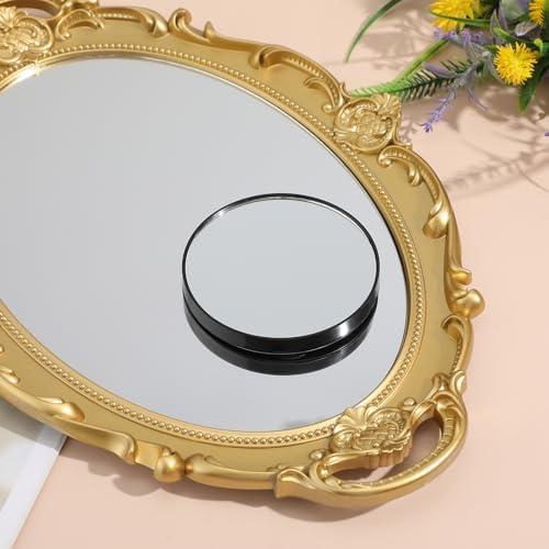 Luxshiny 5x Magnifying Mirror for Compact Use Space-Saving Durable