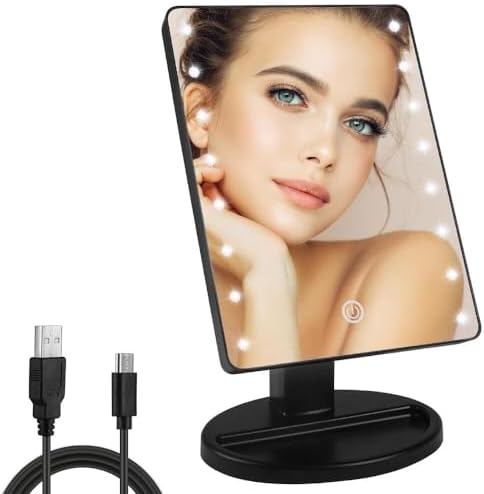 KAKULO Lighted Makeup Mirror with 16 LED Lights
