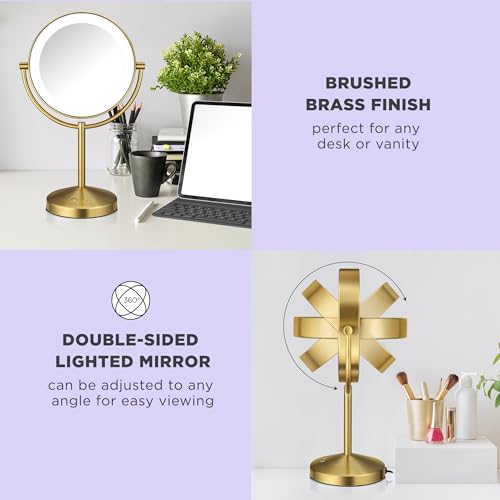 Stylish Lighted Makeup Mirror for Grooming