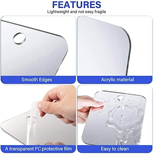 Large Fogless Shower Mirror 11x78 Inch Shatterproof