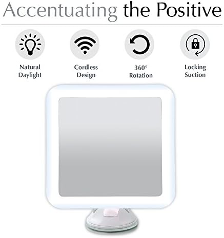 Fancii 10X Magnifying Lighted Makeup Mirror