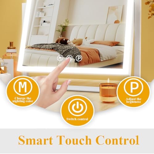Gvnkvn Lighted Makeup Mirror