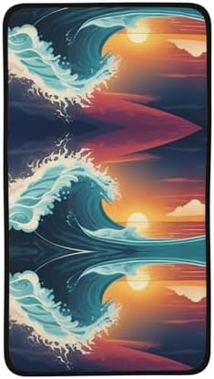 Sunset Sunrise Coral Velvet Towel