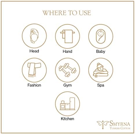 Smyrna Turkish Cotton Hand Towels 16x40