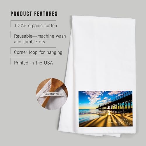 Elegant California Seaside 100 Cotton Tea Towels