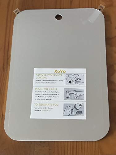APHuime XoYo Large Shower Mirror - Fogless Wall Hanging Stainless Steel