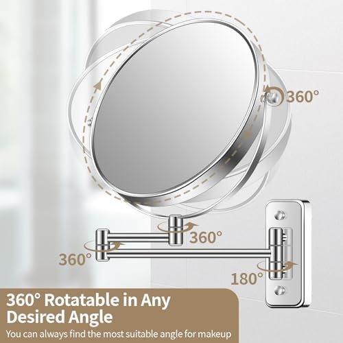 Versatile 7X Magnifying Mirror for Makeup and Shaving